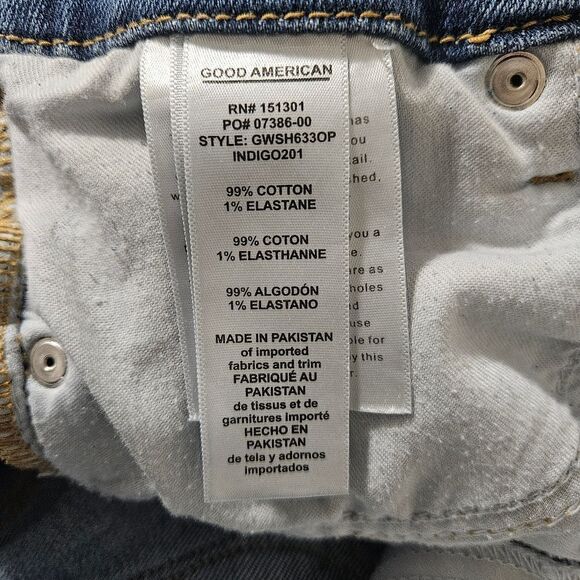 Good American Straight Leg Indigo 201 - Picture 7 of 9